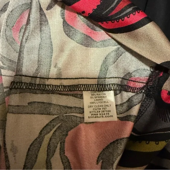 Like New Vintage Trina Turk Fit & Flare Stretch Dress - Picture 4 of 4